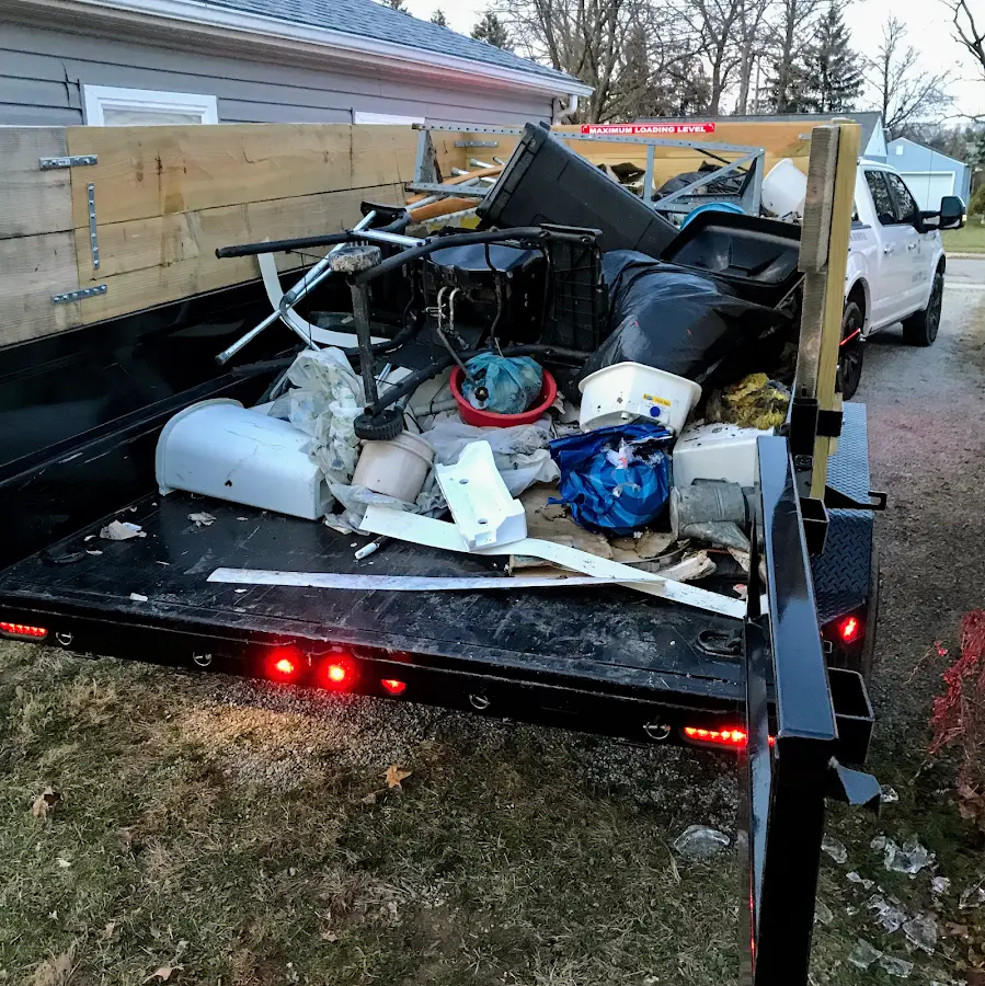 Roll-off dumpster delivered to a residential driveway in Spring